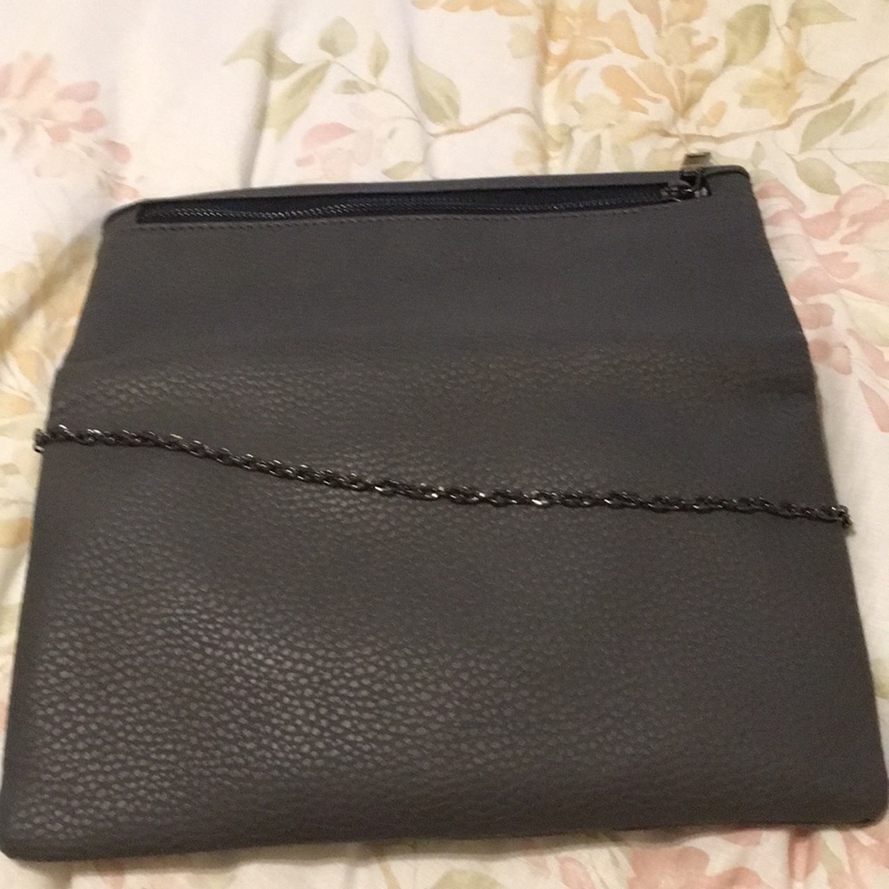 Nine West large gray clutch - Picture 4 of 4